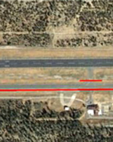 Grand Canyon State Airport Runway shoulder drainage map