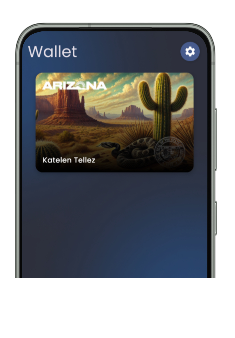 Arizona Wallet mobile ID example on smartphone