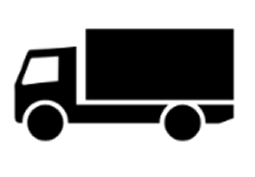 A straight box truck. The vehicle features a flat-front (cab-over) design attached to a single rectangular cargo box on a standard two-axle chassis.
