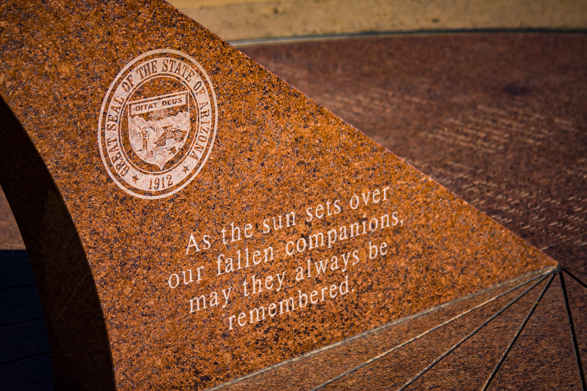 A memorial dedicated to ADOT workers who died serving the state. 