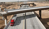 construction of an overpass on the 303 highway