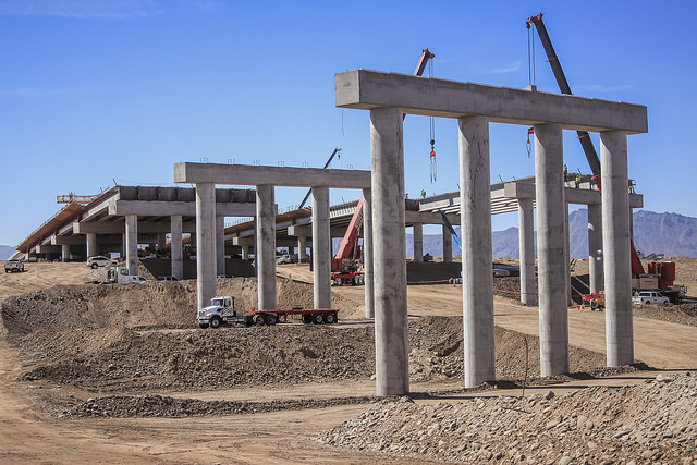 South mountain Freeway construction