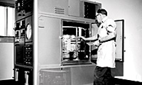 Weatherometer and man in 1972