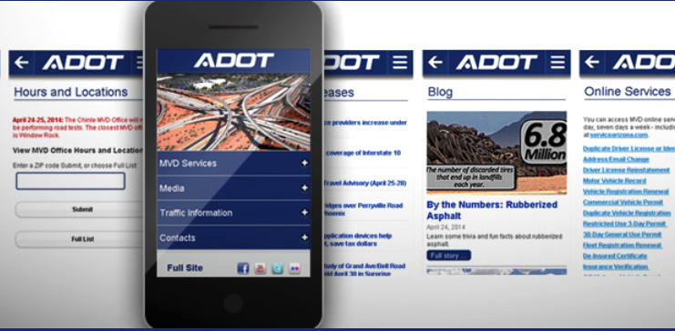 Mobile-friendly ADOT site
