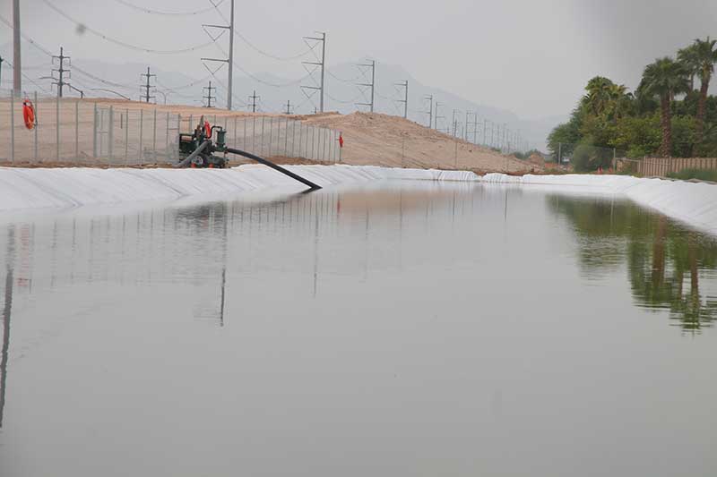 South Mountain Freeway temporary pond