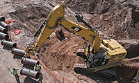 South Mountain Freeway construction equipment