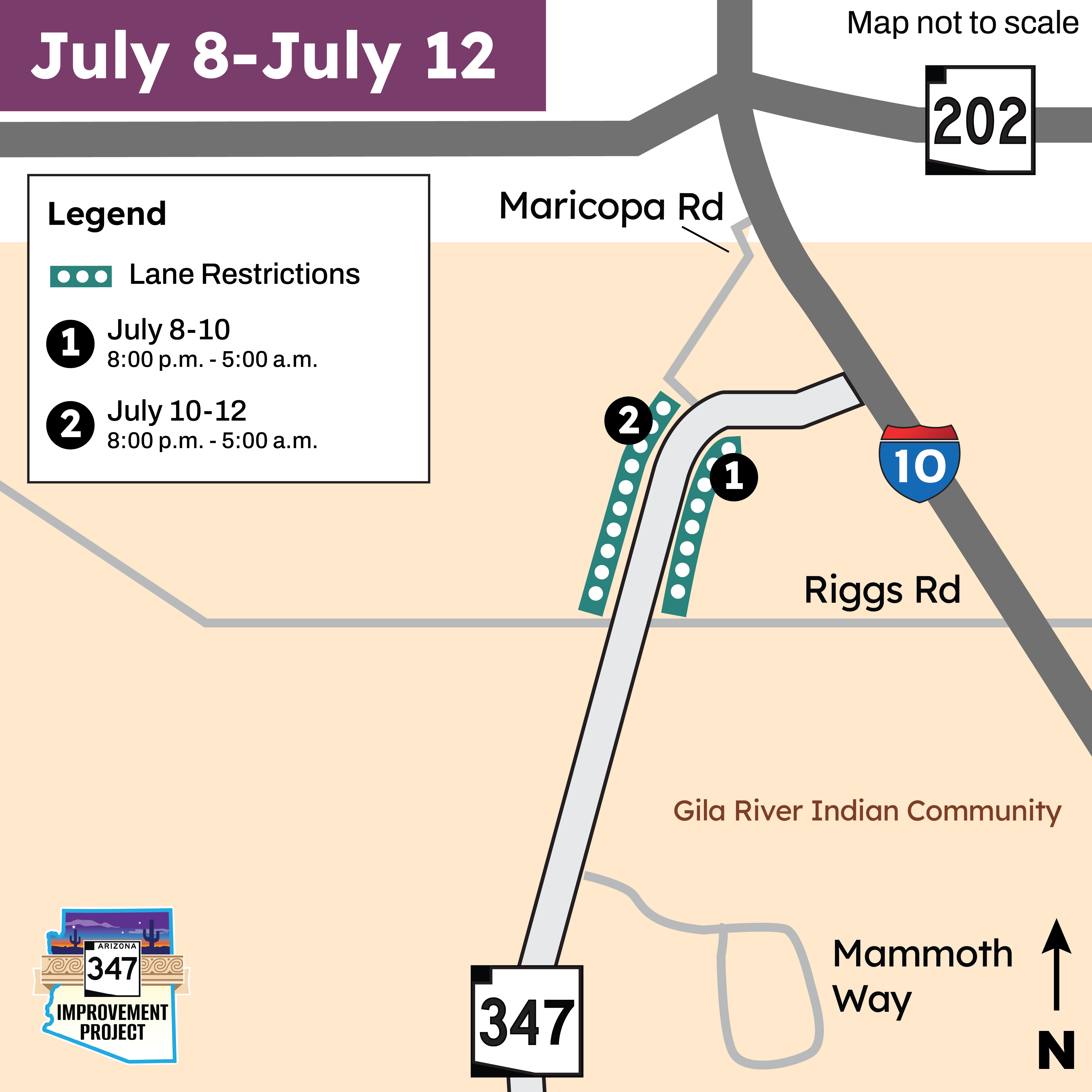 SR 347 Improvement Project alert map