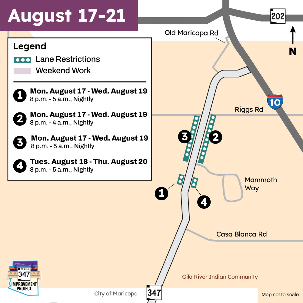ADOT SR-347 Detour Map