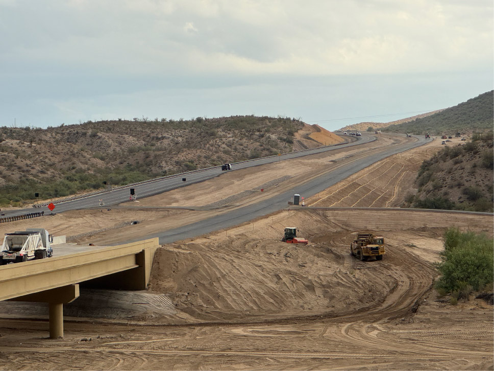 US 93 Cane Springs Improvement Project Highway Construction Photo