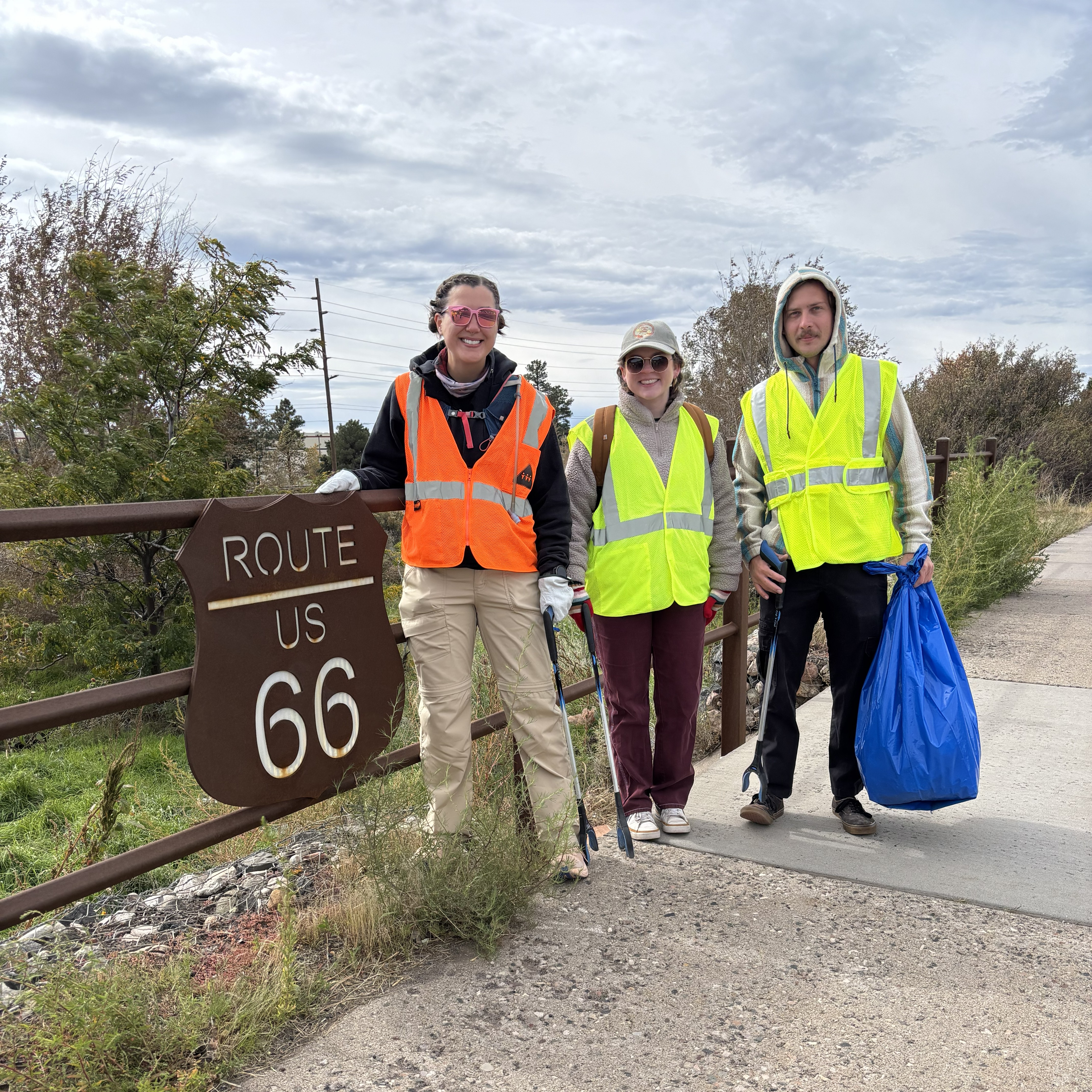 Adopt a Highway US 66 volunteers