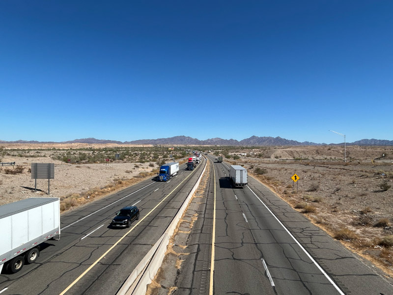 Interstate 10, California/Arizona Border to Dome Rock Road Pavement Rehabilitation Photo