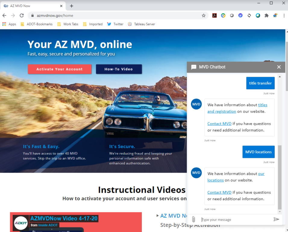 ADOT expands its live chat to cover more MVD services