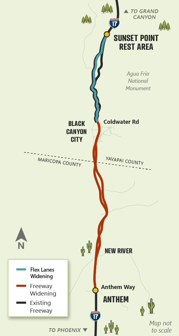 I-17 project map