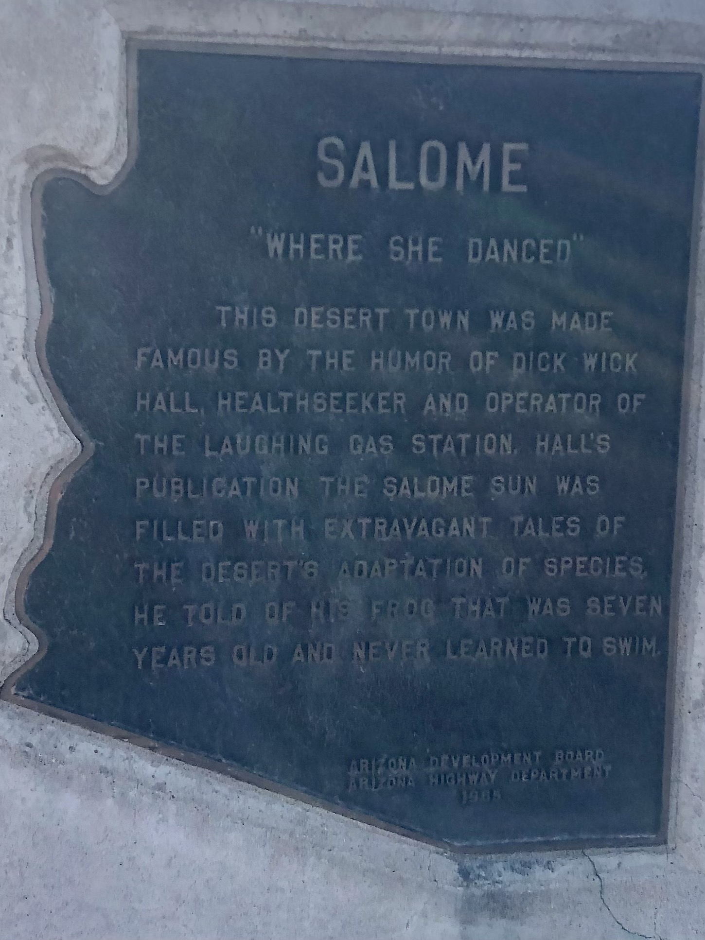 Salome historical marker