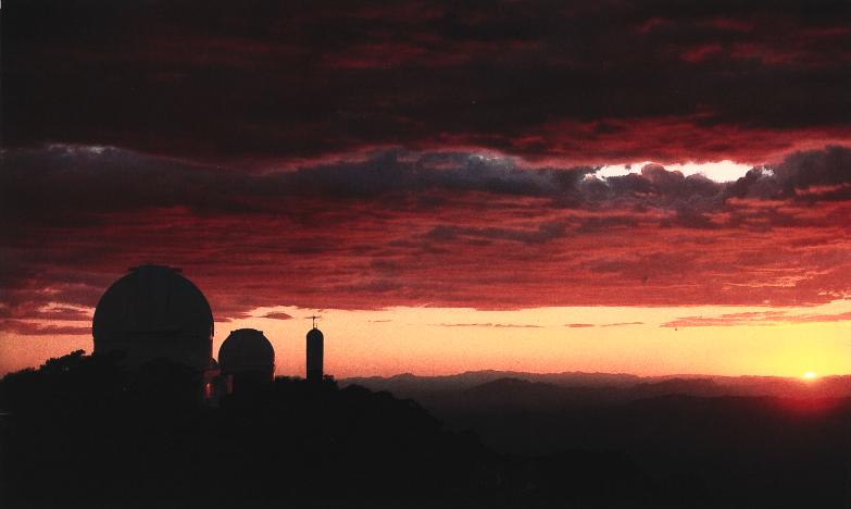 Kitt Peak Observatory at sunset
