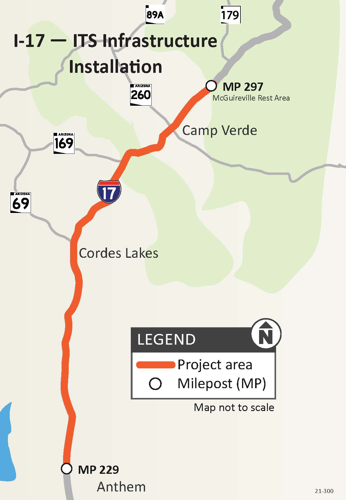 Map-ITS-McGuireville-Rest-Area-to-Anthem-Way