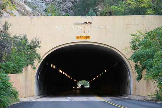 Mule Pass Tunnel on State Route 80