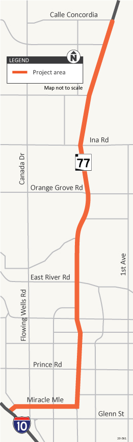 Map of State Route 77