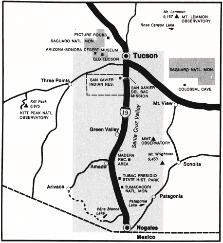 Tucson Corridor map