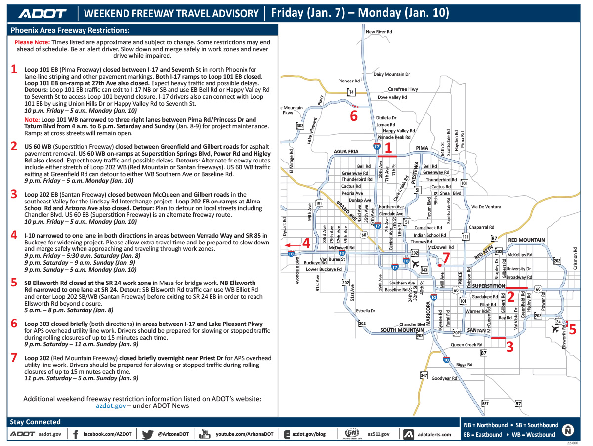 ADOT's Weekend Freeway Travel Advisory Map (Jan. 7-10, '22) - Phoenix Area WeekendFreewayMapADOTjan0622b.jpg
