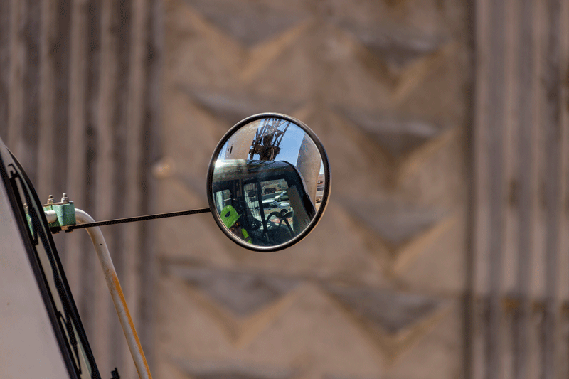 Snapshot of a mirror from I-17 Pinnacle Peak work