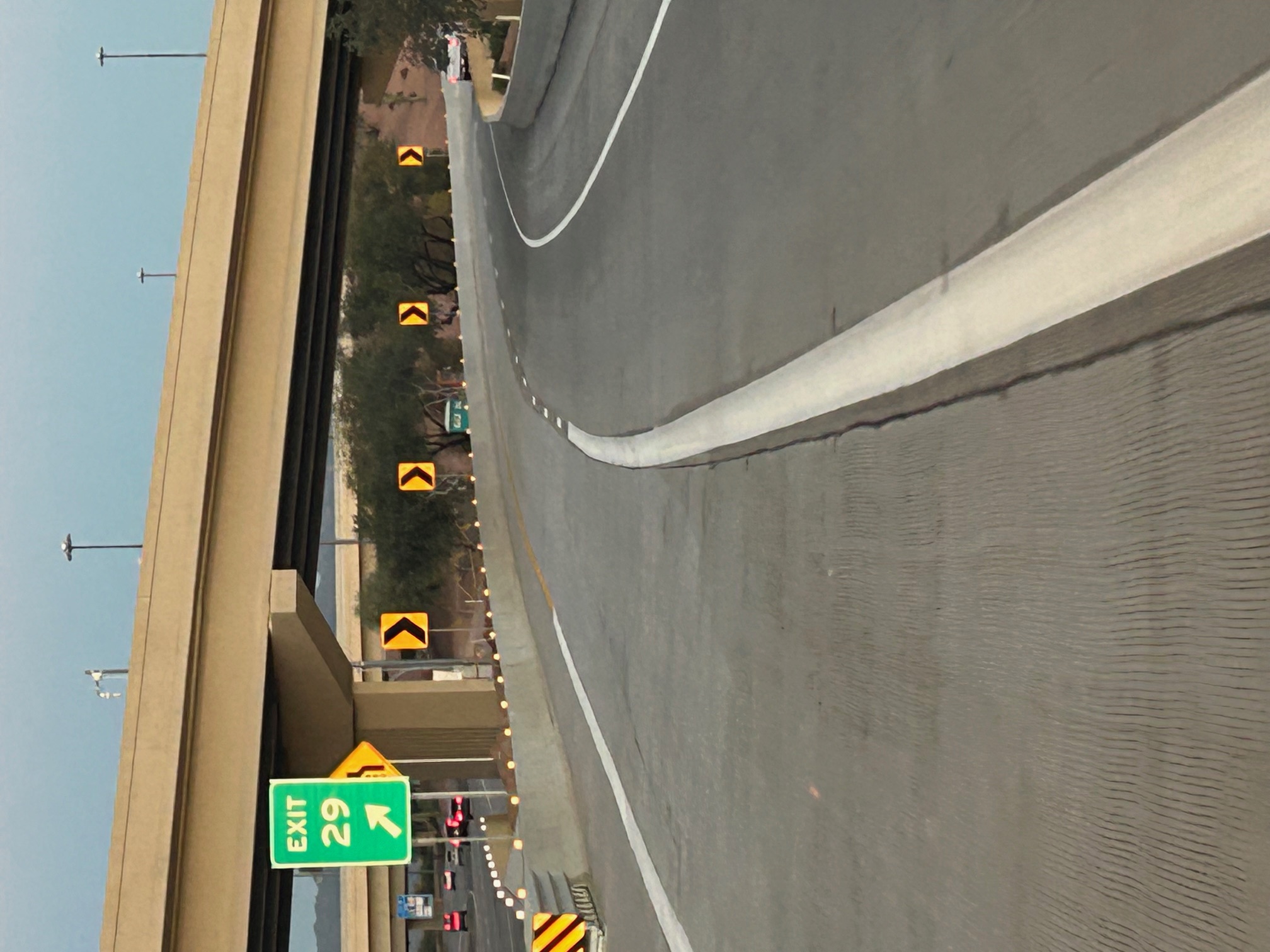 Eastbound Loop 101 ramp to southbound SR 51 widened to two lanes (ADOT Feb. 1, 2026)