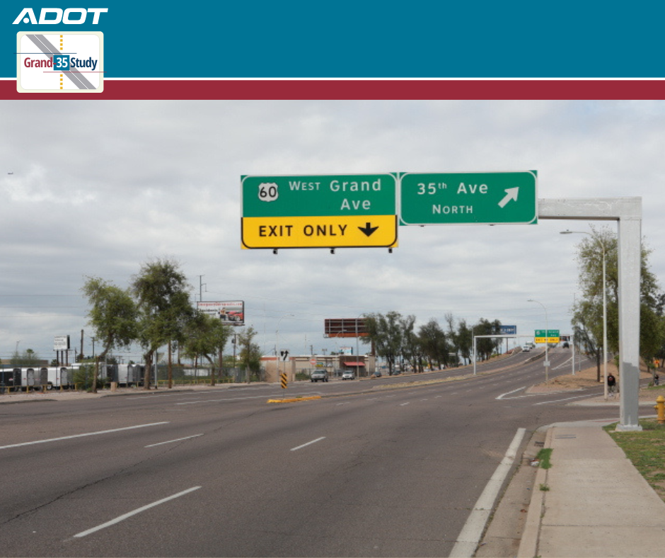 Westbound Indian School Road approaching Grand Avenue (ADOT study file page)