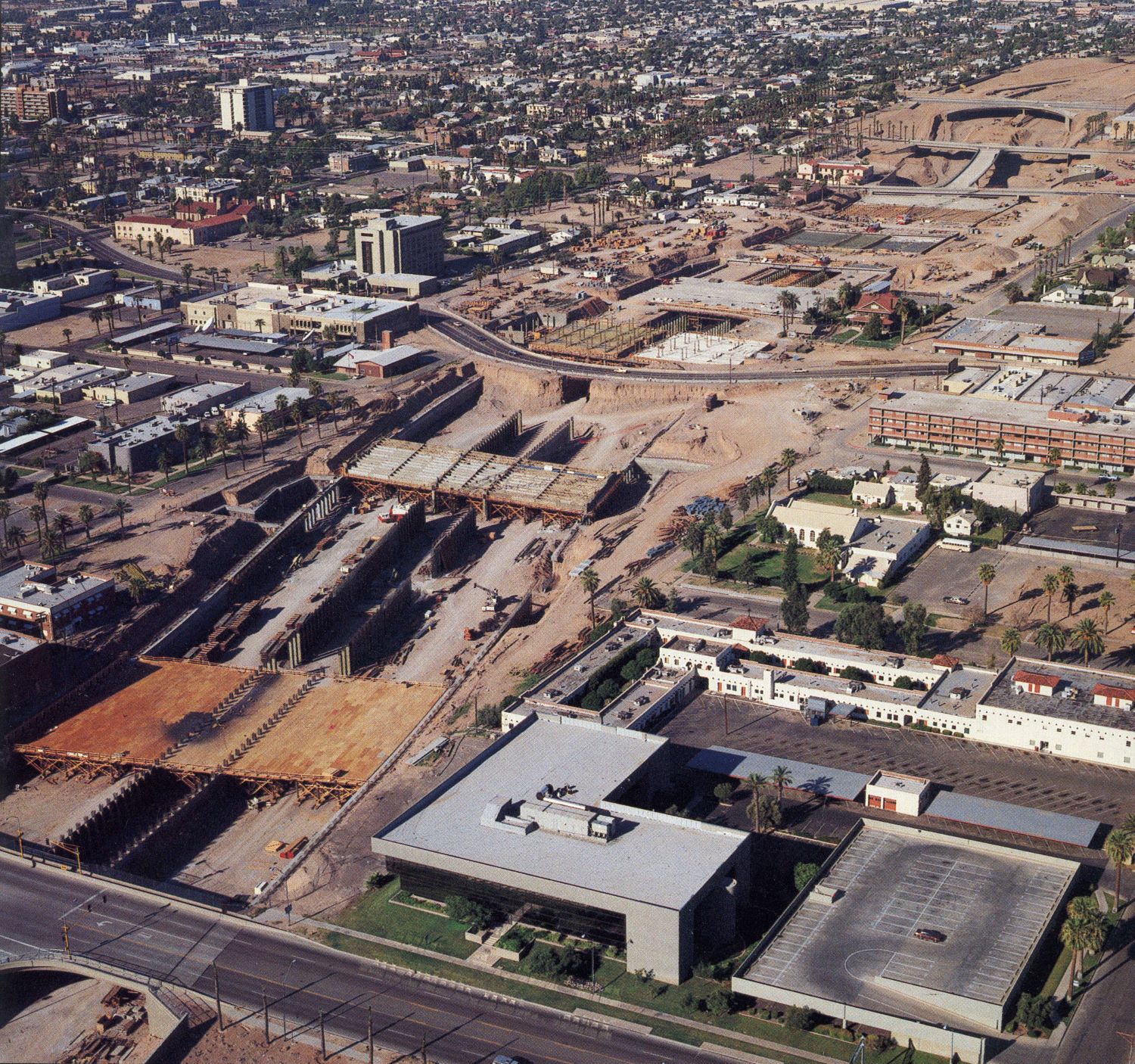 I-10 Deck Park Tunnel under construction (ADOT file photo)