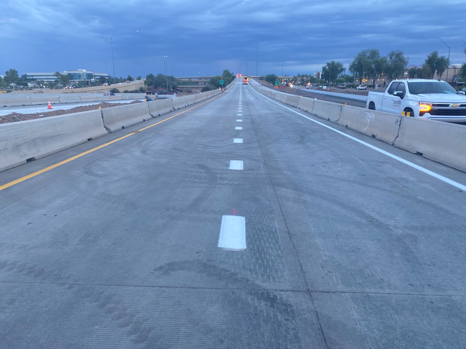Eastbound Loop 101 ramps to I-17 reopened (ADOT photo Aug 29, '25)