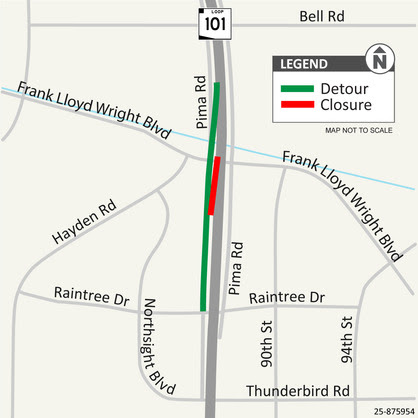 Loop101SouthOffRampClosureRaintreeDrive60daysADOTmapSept0225