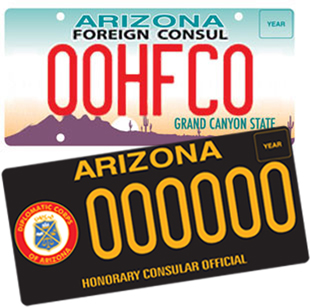 Honorary Foreign Consul License Plate