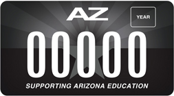 Arizona Education Small License plate image