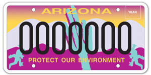 Environmental License Plate