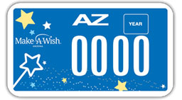 Make A Wish - Arizona License Plate