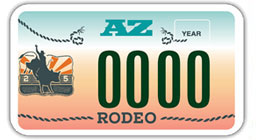 Rodeo - Arizona license plate