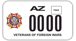 Veterans of Foreign Wars - Arizona license plate