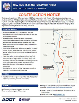 New River Trail Project Construction Notice