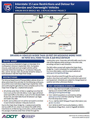 I-15 Virgin River Bridge Construction Flyer