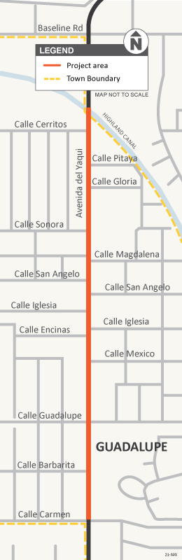 Avenida del Yaqui Project Map