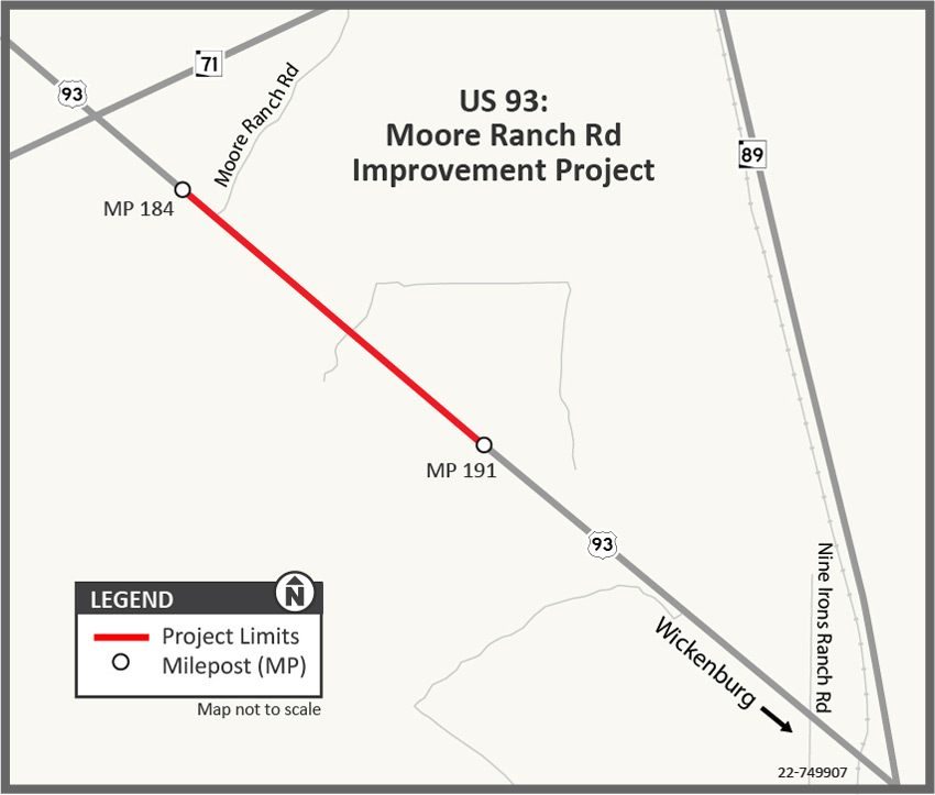 US 93: Moore Ranch Road to Milepost 190 Pavement Preservation Project