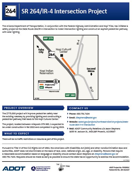 State Route 264 Project Flyer thumbnail