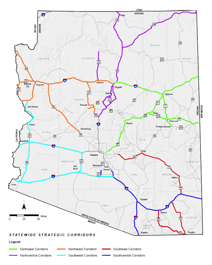 I-11 corridor formally selected in central and southern Arizona