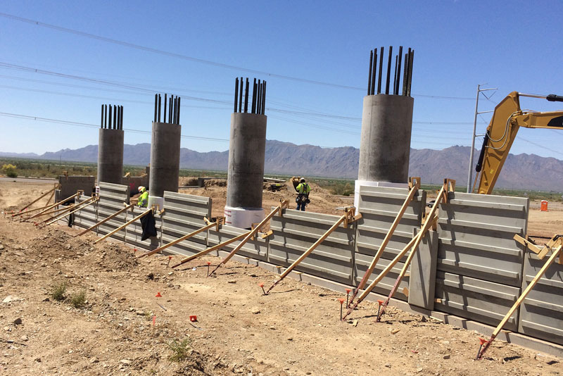 MSE walls at the South Mountain Freeway