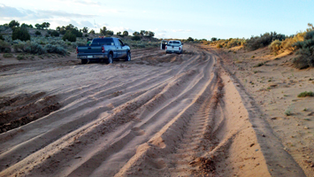 Navajo Road (N20) prior to paving