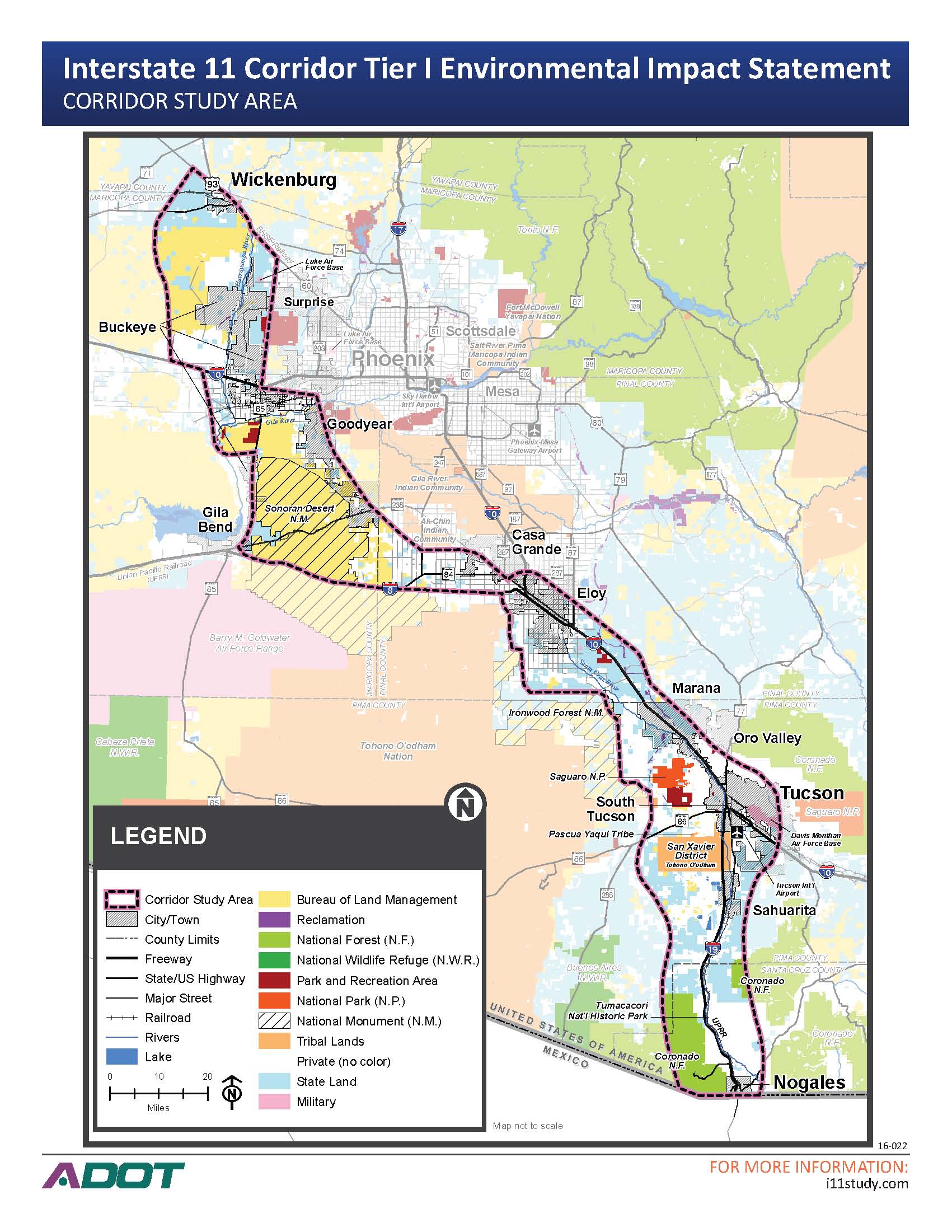 Interstate 11 Corridor Map 7775