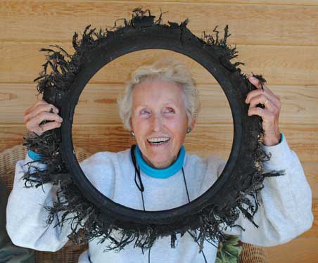 ruth-nelson-with-tire-wreath