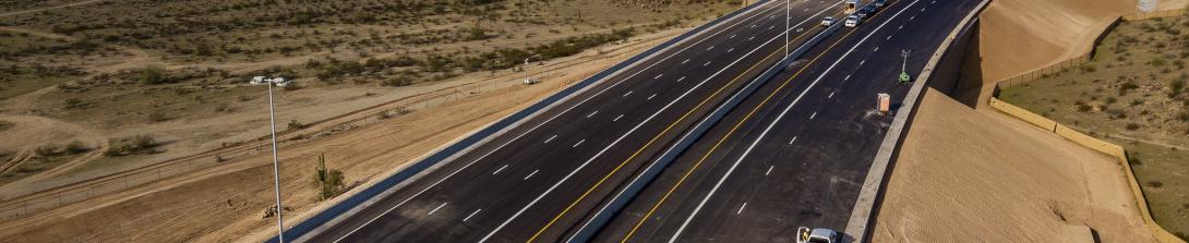 Freeway in the desert