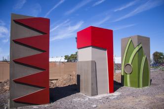 Highway Artwork Pillars