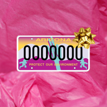 Arizona "Protect Our Environment" Specialty License Plate.