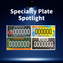 Specialty plates featured in March. 